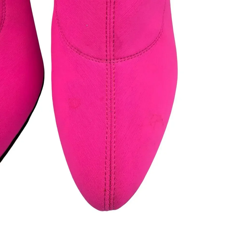 Giuseppe Zanotti Pink Stretch Sock Booties 39 4" Heel - Picture 13 of 15